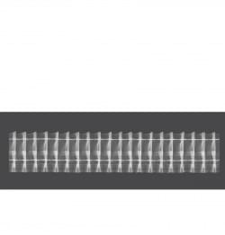 Řasící stuha na záclony - šířka 4cm - č.19 průhledná, harmonikové řasení